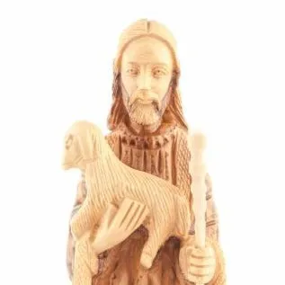 The Good Shepherd, Jesus Christ, 10.6 Wooden Carving