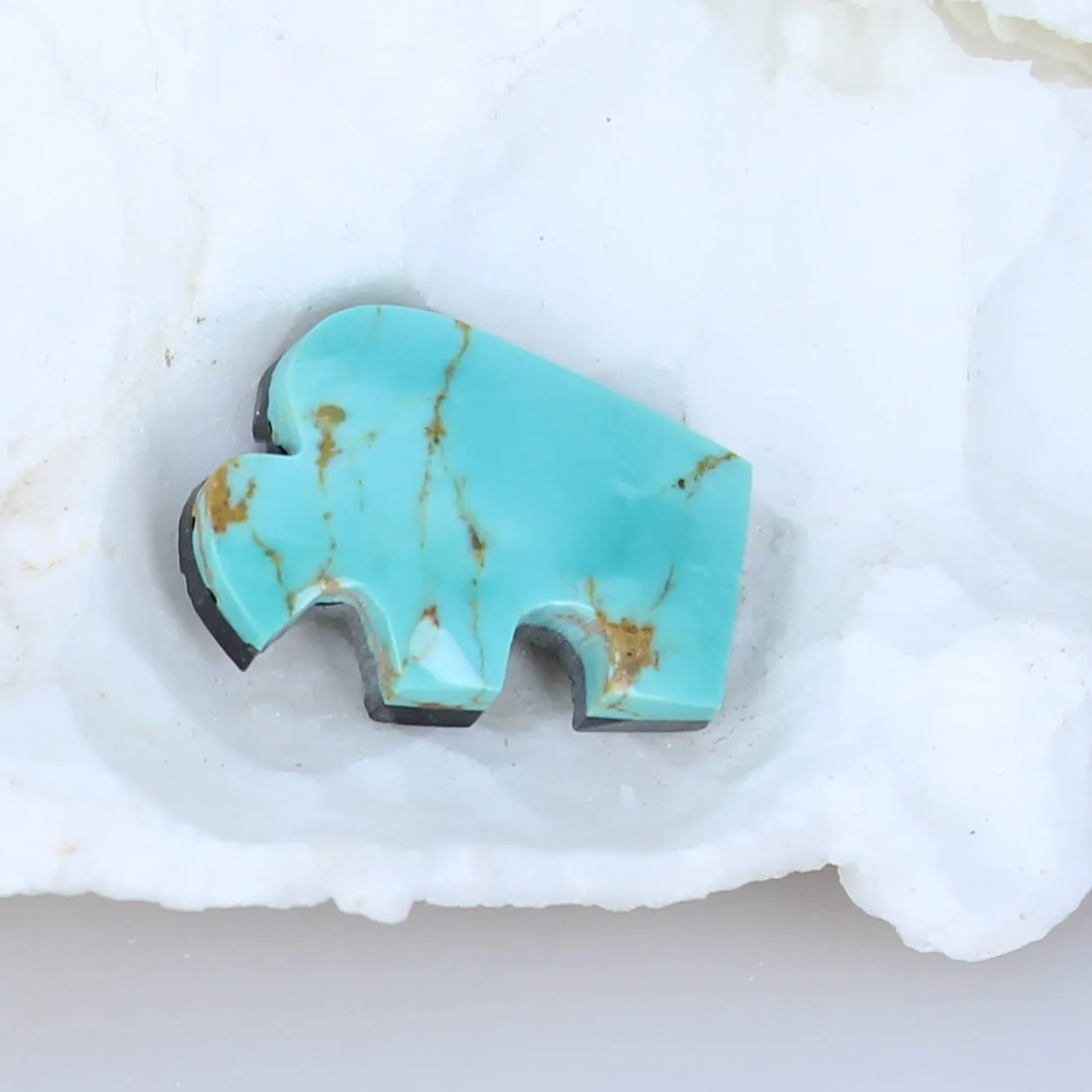 Turquoise Buffalo Kingman Turquoise Cabochon Southwest Style