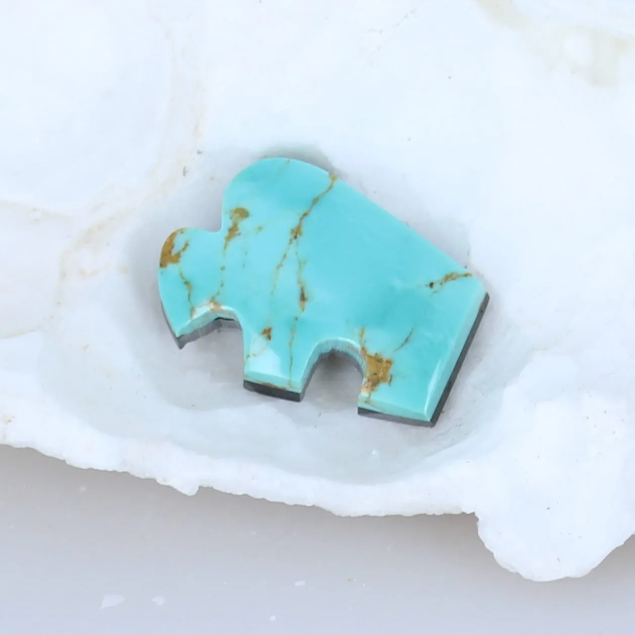 Turquoise Buffalo Kingman Turquoise Cabochon Southwest Style