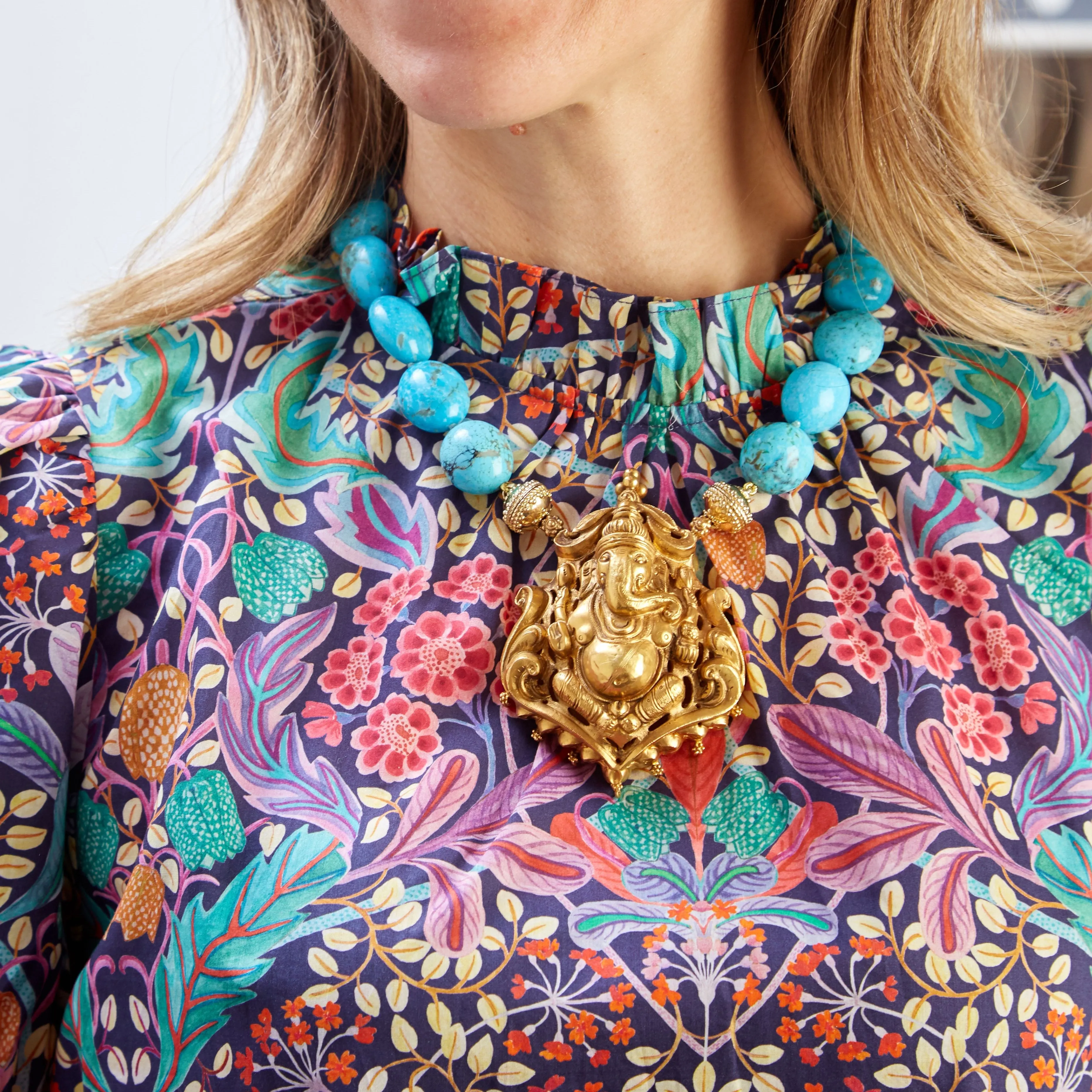 Turquoise Nugget Necklace