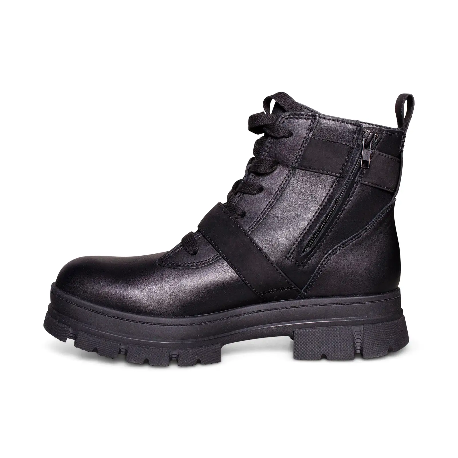 UGG Ashton Lace Up Black Boots - Women's