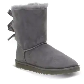 UGG Bailey Bow Grey Boots - Toddler