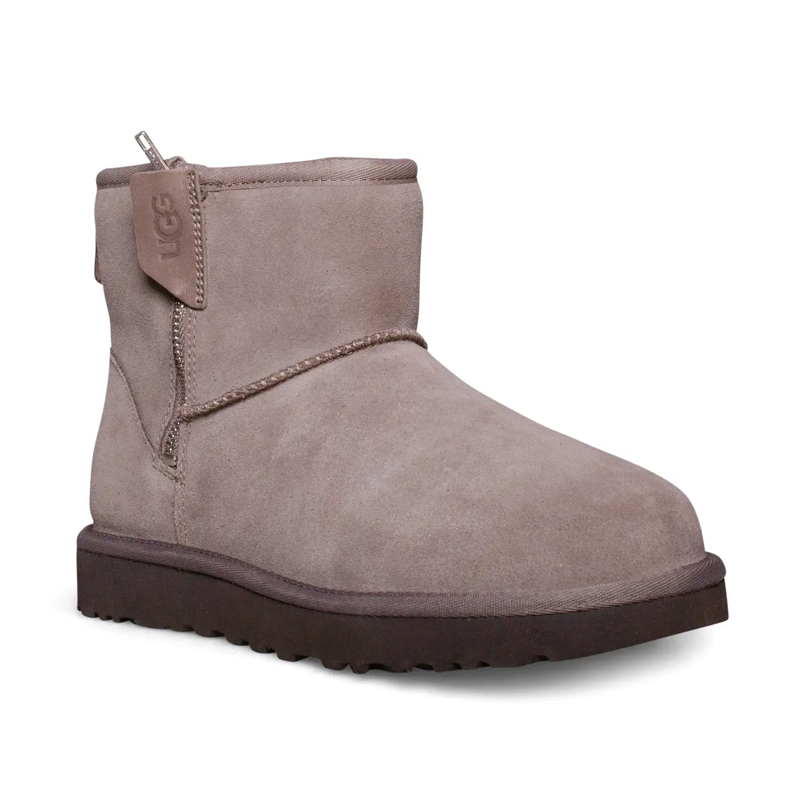 UGG Classic Mini Bailey Zip Smoke Plum Boots - Women's