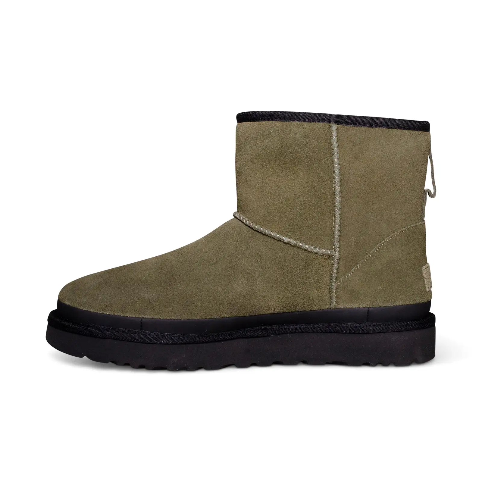 UGG Classic Mini Zipper Tape Logo Burnt Olive Boots - Women's