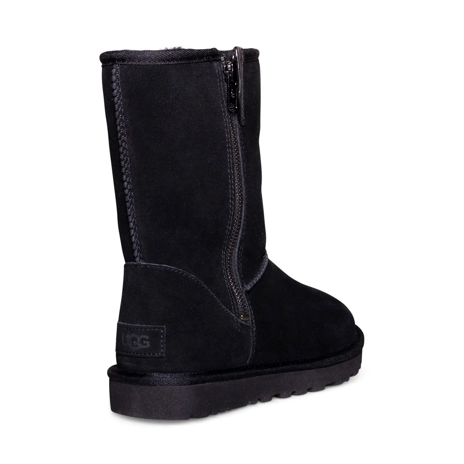 UGG Classic Short Bailey Zip Black Boots - Women's