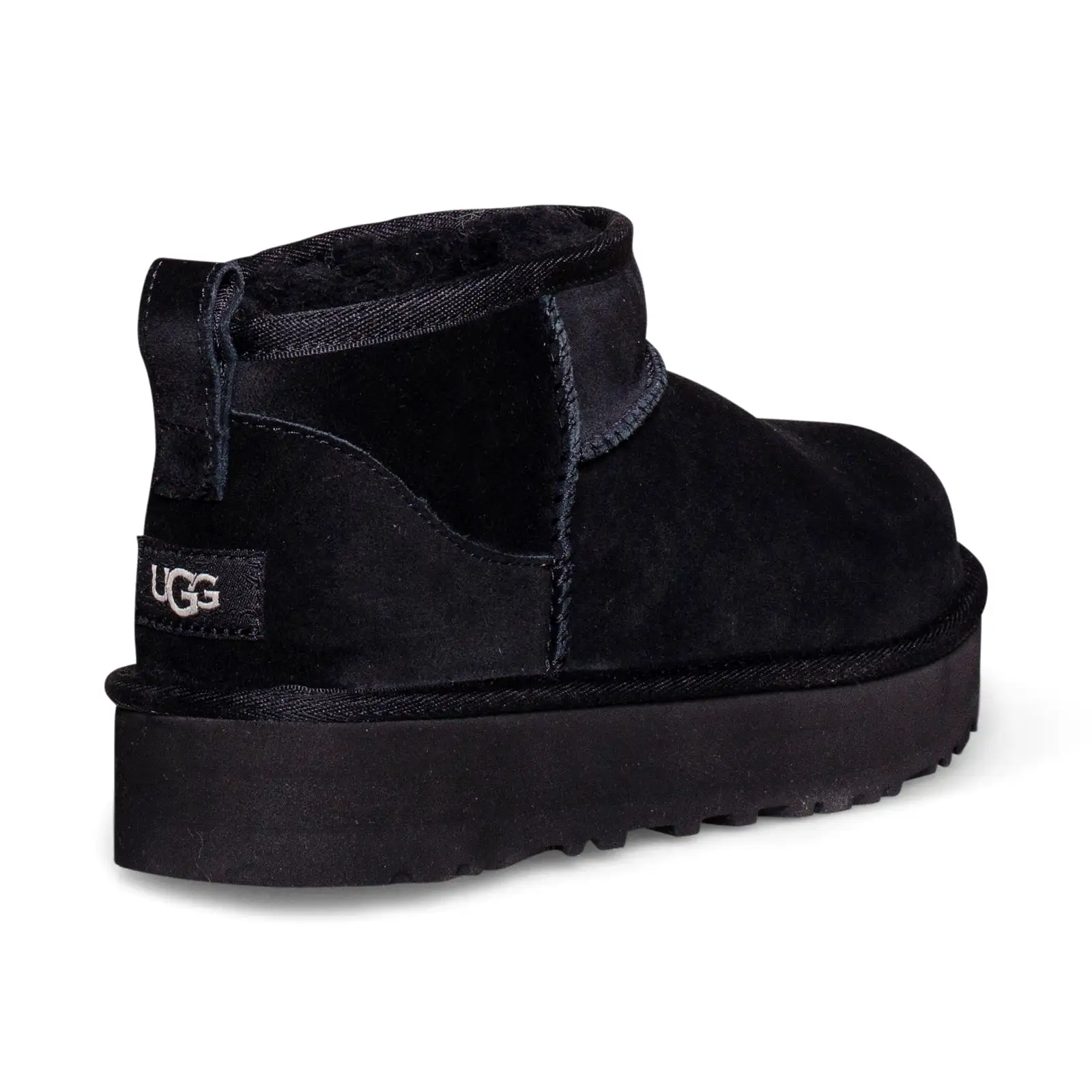 UGG Classic Ultra Mini Platform Black Boots - Youth