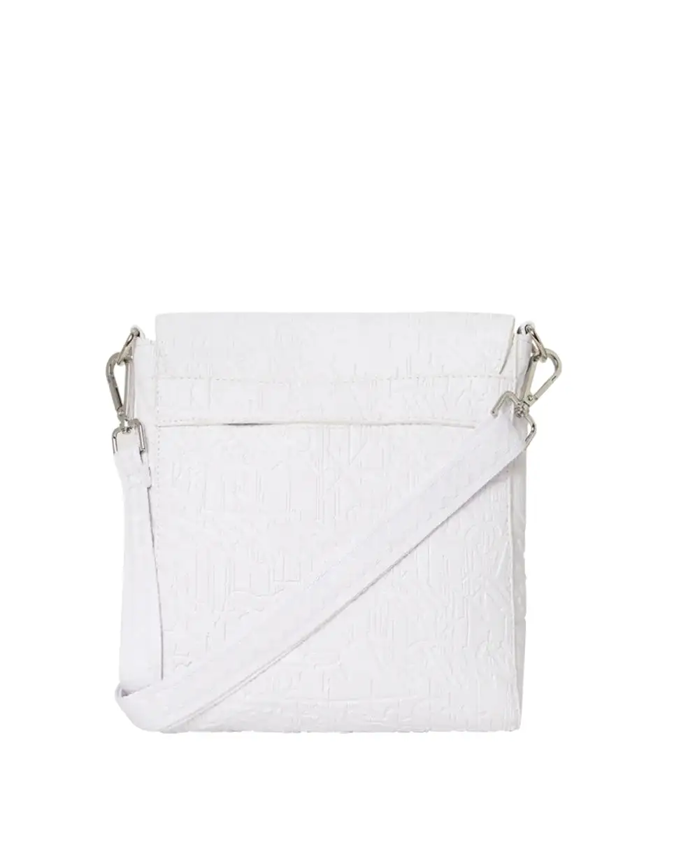 White Scribble Messenger Sling