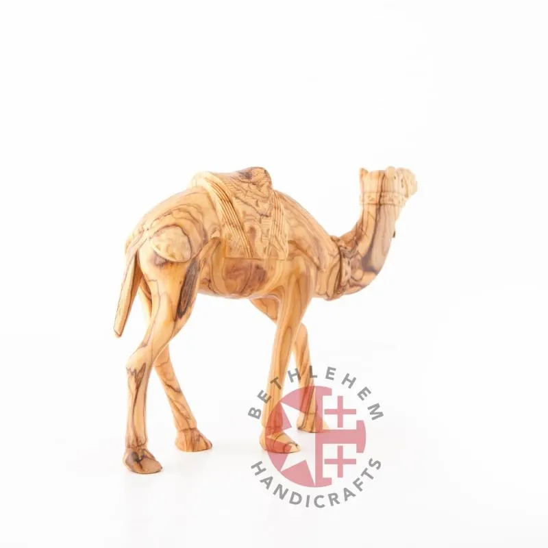 Wooden Camel, Hand Carving from Bethlehem, 8.7