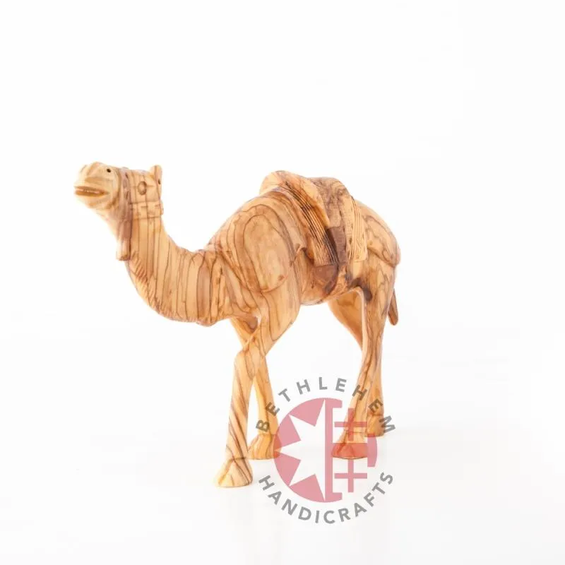 Wooden Camel, Hand Carving from Bethlehem, 8.7