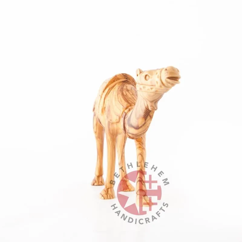 Wooden Camel, Hand Carving from Bethlehem, 8.7